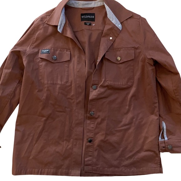 Wildfang Jackets & Blazers - WILDFANG brown utility shacket women's large